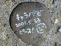 JIROが絵を描いた石